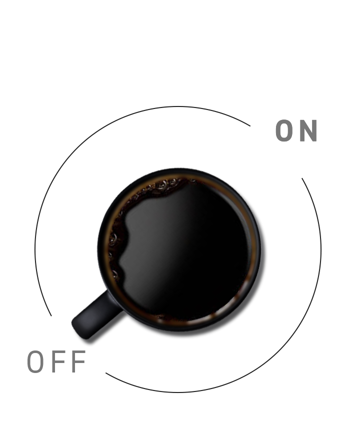 湯気の立つコーヒー